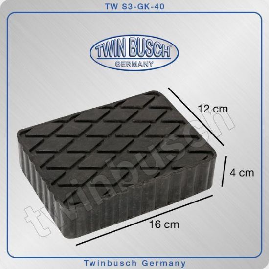 Post Lift System Kummipadi nelinurkne 160 mm x 120 mm x 40 mm