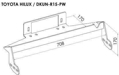 Wire Rope Winch paigaldusalus Toyota Hilux 15-18