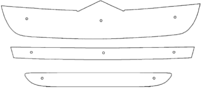 Trim/Protective Strip, radiator grille Citroen Jumper 2006-2013