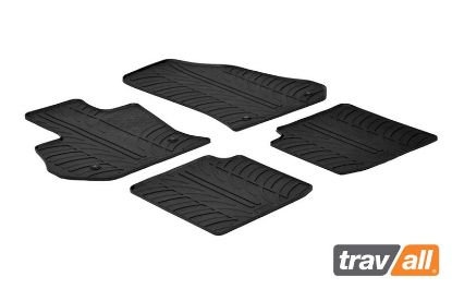Non-skid Inset Mat FIAT 500L (2012-) 4PC+FX