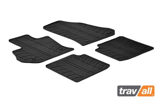 Non-skid Inset Mat FIAT 500L (2012-) 4PC+FX