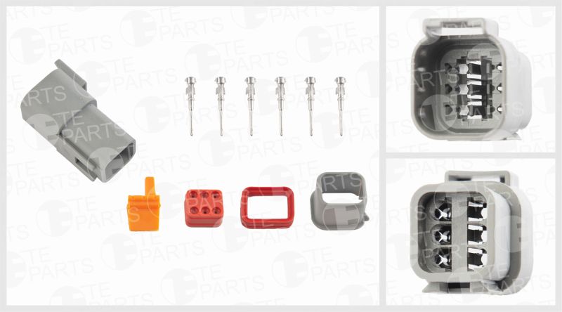 Cable Connector Kit 6 PIN komplekt DEUTSCH: DTM04-6P