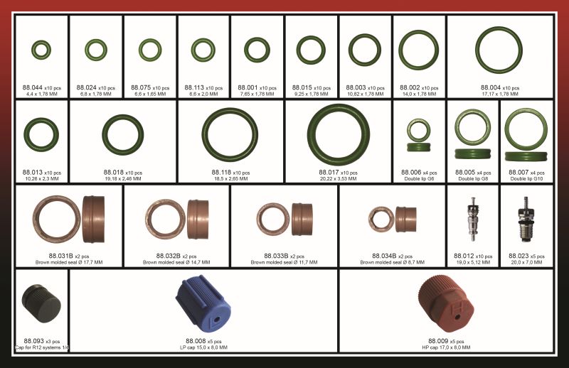 Seal, coolant tube A/C tarvikute komplekt Itaalia autodele