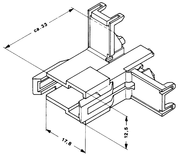 Plug pistik 2 klemmile