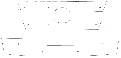 Trim/Protective Strip, radiator grille Toyota Hiace 2007-2012
