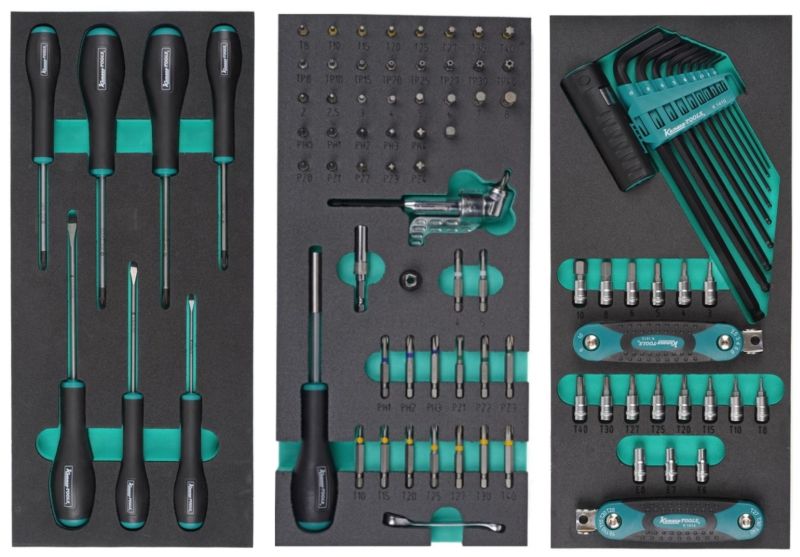 Tool Trolley Custom Line, violetne, 182 osa