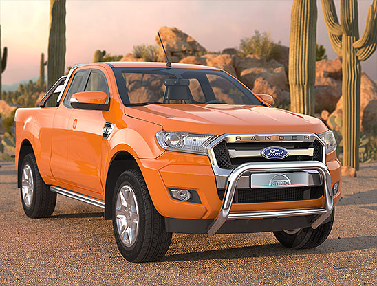 Frontal Protection Bar Ford Ranger 12- (ka 19-) 76mm+51mm