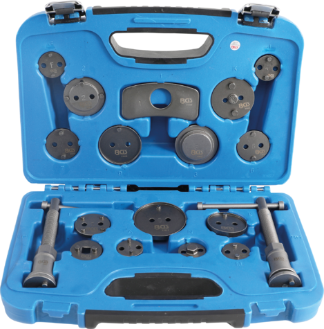 Turn/Reset Tool Set, brake caliper piston parem + vasak keere 18 osa