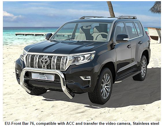Frontal Protection Bar Toyota LC150 18- 76mm