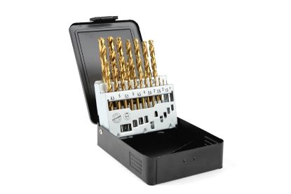 Drill Bit kompl, TIN puurid 1-10mm 19tk