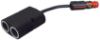 Socket sigaretisüütaja jagaja 12/24V, 2 pesaga,16cm