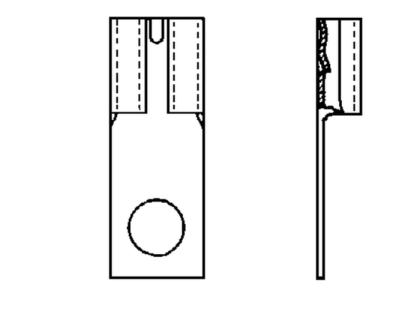 Terminal, electric universal parts lapikpistikupesa 6,3x0,8  100tk