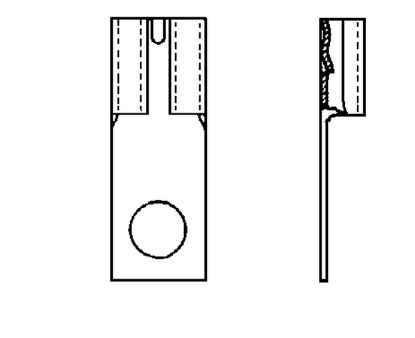 Terminal, electric universal parts lapikpistikupesa 6,3x0,8  100tk