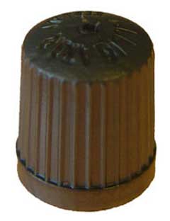 Cap, tyre valve ventiilikork must 100tk