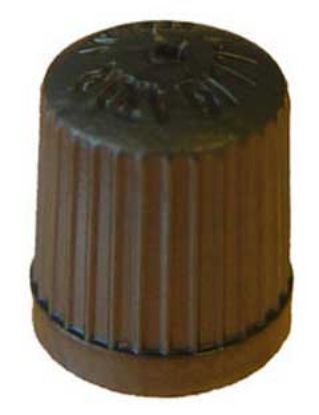 Cap, tyre valve ventiilikork must 100tk