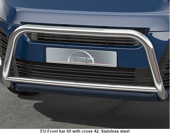 Frontal Protection Bar Opel Vivaro 19- 60mm+42mm