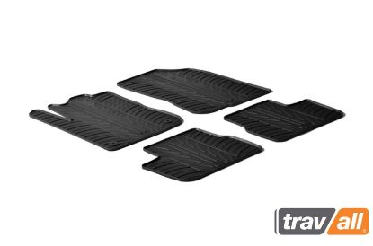 Non-skid Inset Mat PEUGEOT 208 5 DR HATCH (12-)(4PC+FIX)