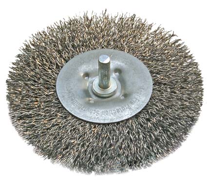 Brush Disc, drill Terashari sirge 100mm 6mm kinnitusjalaga