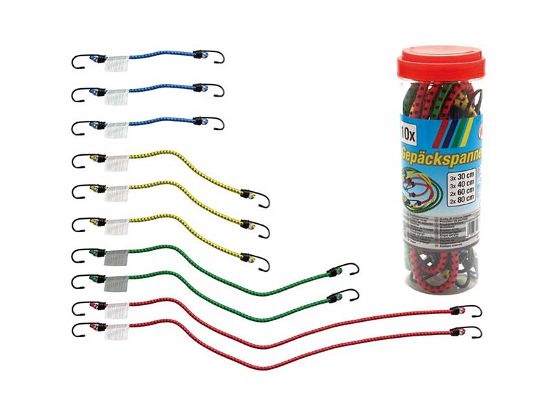 Tension Strap 10-piece Luggage Tensioner Assortment