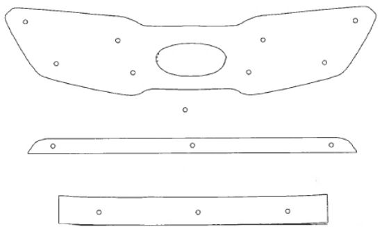 Trim/Protective Strip, radiator grille Kia Sorento 2011-2012