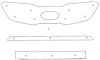 Trim/Protective Strip, radiator grille Kia Sorento 2011-2012