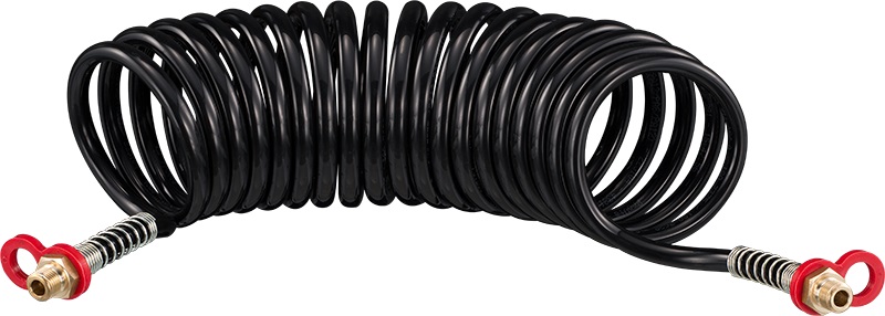Connector Cable, trailer Suruõhu spiraalvoolik M16x1,5 ISA, 4m, punane