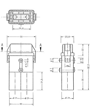 Fuse Holder FK3/MAXI Max 30A 80V 4mm2