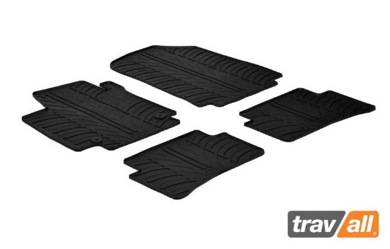 Non-skid Inset Mat RENAULT CLIO/CAPTUR (2013-) 4PC+FX