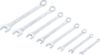 Spanner Set, ring/open ended 8-piece Combination Spanner Set, 6-19 mm