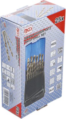 Twist Drill Bit Set 26-piece HSS Twist Drill Set, 1-13 mm