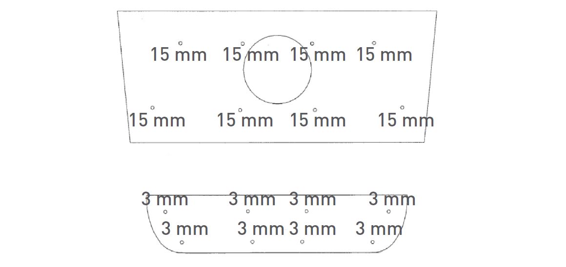 Trim/Protective Strip, radiator grille VW Crafter 2006-2011