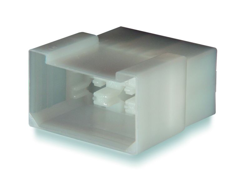 Plug 6 klemmiga, 6,3mm, välim.