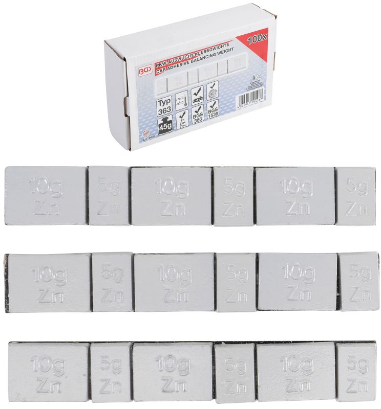 Balance Weight Wheel balancing weights : Type 363 : 45 g : 100 pc