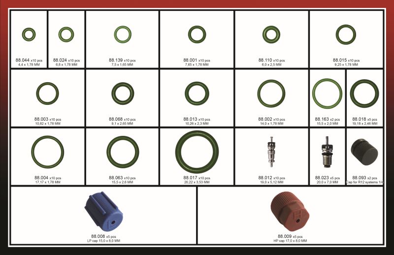 Seal, coolant tube A/C tarvikute komplekt Ameerika autodele