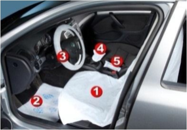 Hygiene protection film 5 in 1 komplekt 100tk kiles