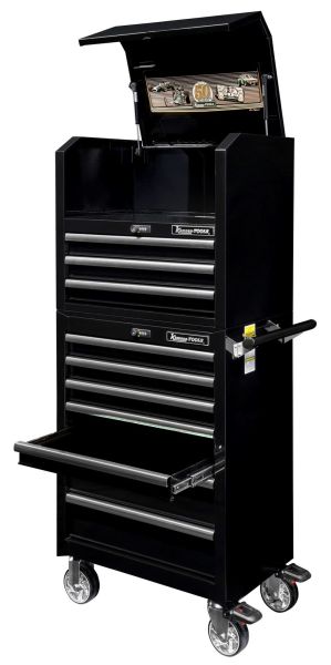 Tool Trolley 7 sahtliga tööriistakäru + pealiskapp, kitsas