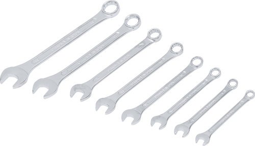 Spanner Set, ring/open ended 8-piece Combination Spanner Set, in Accordance wit