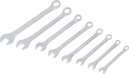 Spanner Set, ring/open ended 8-piece Combination Spanner Set, in Accordance wit