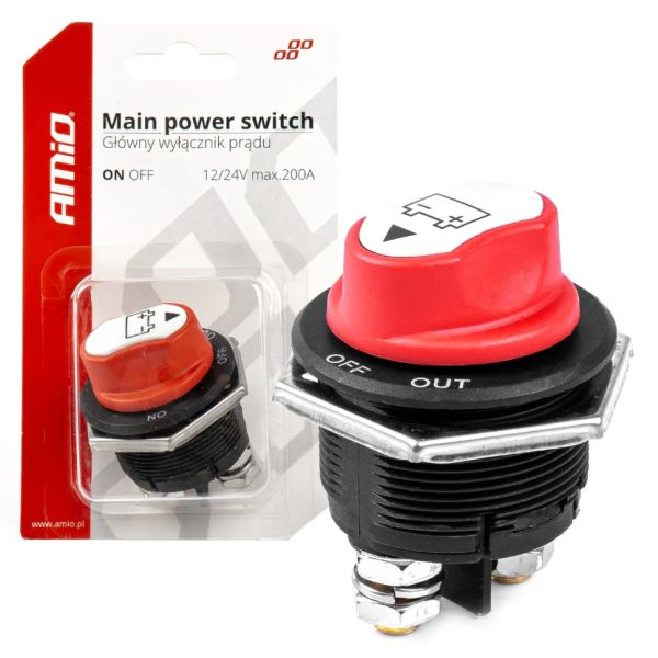 Main Switch, battery 12/24V 200A (PEAK 1000A)