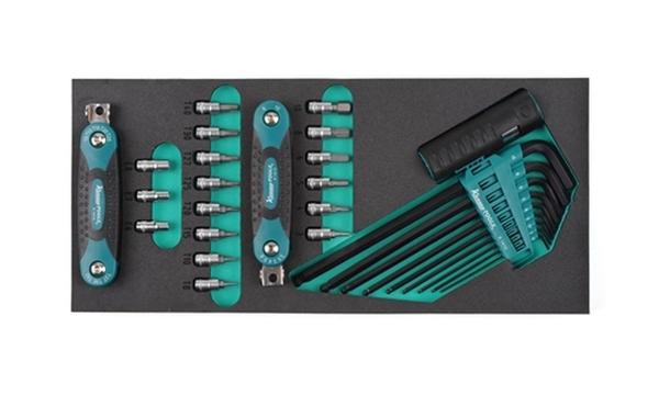 Tool Trolley sisu, kuuskant ja Torx