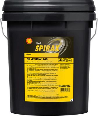 Transmission Oil Shell Spirax S3 AS  80W-140 20L