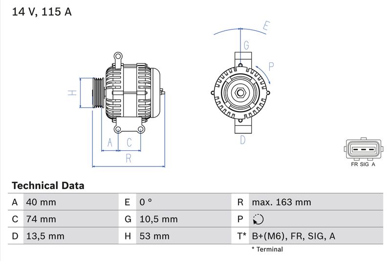 Alternator MONDEO III Kombi (BWY)