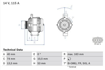 Alternator MONDEO III Kombi (BWY)