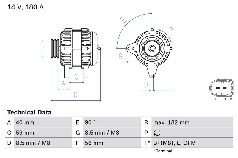 Alternator GOLF V (1K1), A4 (8EC, B7)