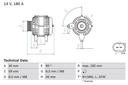Alternator GOLF V (1K1), A4 (8EC, B7)