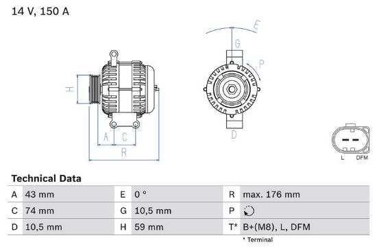 Alternator JUMPER Buss, TRANSIT Buss