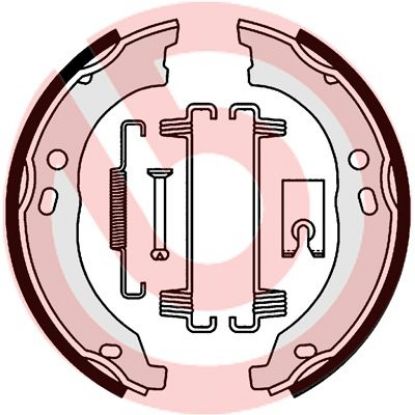 Brake Shoe Set, parking brake 