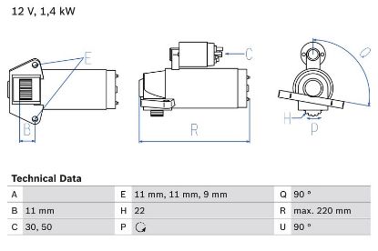 Starter FORD - 1 057 661