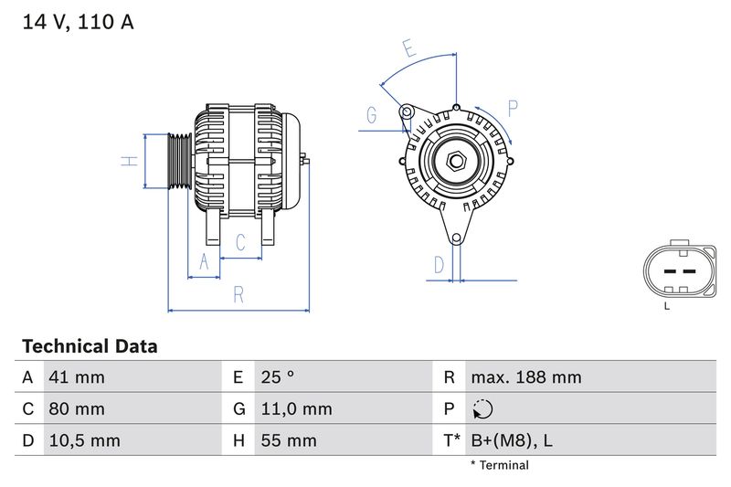 Alternator IVECO - 504009977