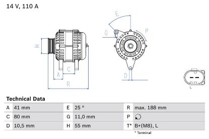 Alternator IVECO - 504009977